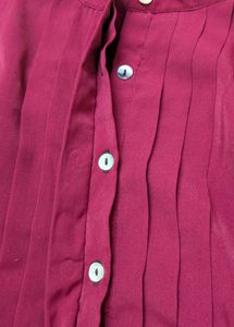 Burgundy Sleeveless Dress