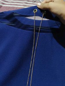 Net Navy Blue Top