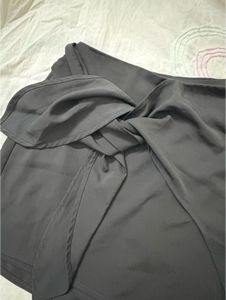 Black Wrap Skort
