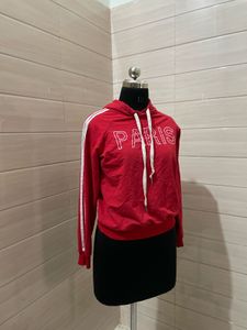 Red &#39;Paris&#39; Hoodie