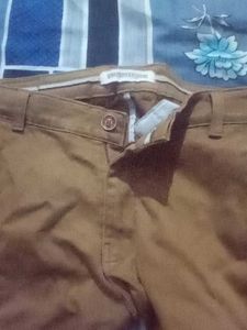 Brown Casual Pants