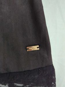 New Satin Black Top