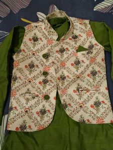 Ethinic Kurta Pajama With Beautiful Koti