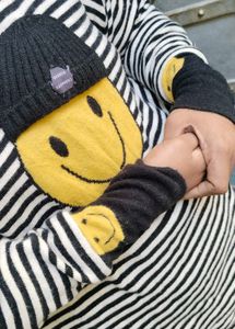 Trendy Black &amp; White Striped Sweatshirt |