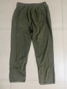 Olive Green Boyfriend Jeans