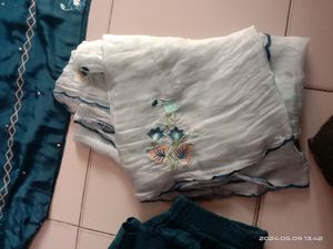 Plazzo Suit With Organza Dupatta