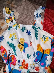 Cute Butterfly Print Romper