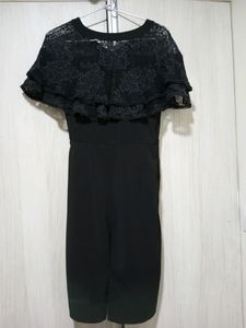 Black Slim Sexy Gown