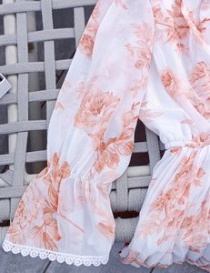 Floral Chiffon Midi Dress