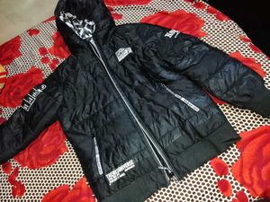 Black Puffer Jacket with Hood