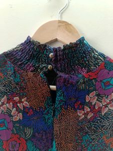 Georgette Printed High Neck Dress