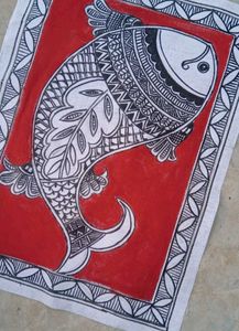 Madhubani Fish Painting