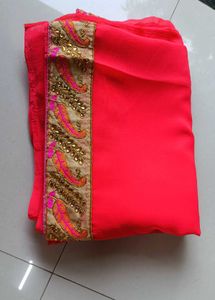 Beutiful Heavy Embroidery Saree🎀