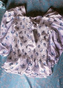 White And Blue Top