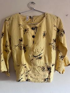 Yellow Crop Top