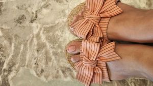 Cute Bow Tie Flip Flops