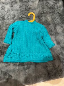 2 Cute Knitted Baby Dresses