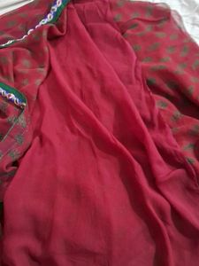 Beautiful Saari With Attached Blouse