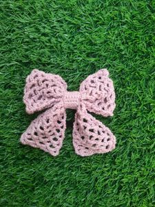 Handmade Crochet Bow Hair Tie