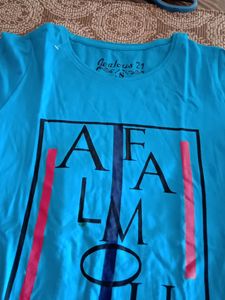 Brand New Womens Tshirt In Torquoise Colour