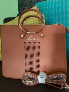 Lavie Brown Tote Bag