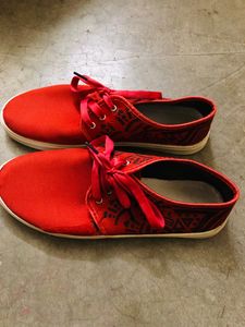Flat Shoe For Men And Women                                 Red Flat Shoe For Men                                   Size = UK10