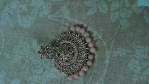 Elegant Kundan-Style Chandbali Earrings