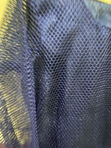 Navy Blue Mesh Dress