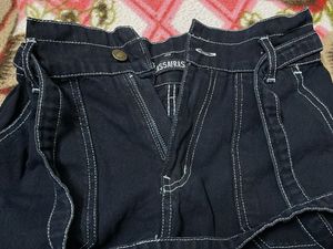 Denim High-Waisted Shorts