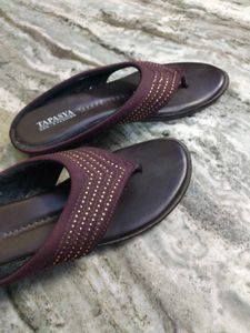 Maroon Flat Slipper