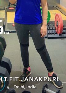 Hrx Gym Tights- Grey- High Waist- M Size