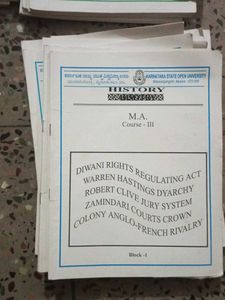Note Books For M. A. History Both Previous n Final