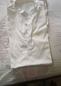 White Cotton Kurta