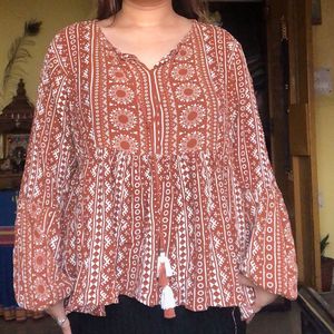 Boho Print Tunic Dress