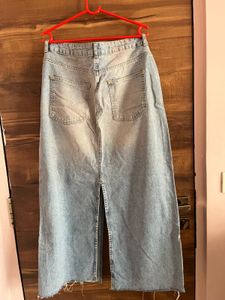 Zara Denim Maxi Skirt