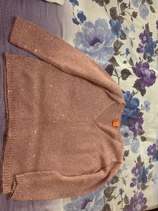 Pink Glitter Sweater