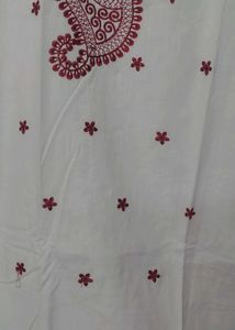 White Colour Pure Cotton Punjabi Like New Size 42