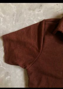 SSS Polo Brown Crop Top