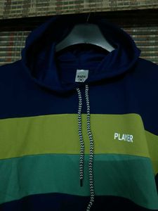 Blue Striped Hoodie