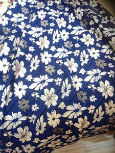 Blue Floral Kurta Set