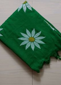 Floral Print Sunflower Saree