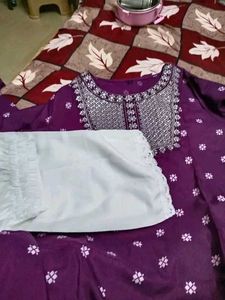 Elegant Purple Kurta Set