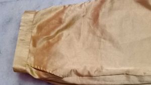 golden soft satin pants