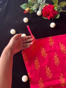 Pink Floral Kurta