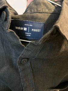Spykar Black Shirt For Men