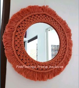 Peach Mirror Macrame
