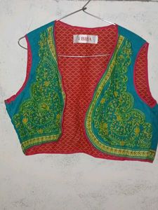 Biba Green Ethnic Jacket