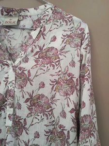 Zola Floral Print Tunic Top