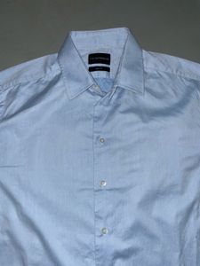 Solid Blue Emporio Armani Shirt