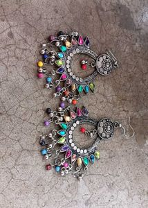Colorful Silver Earrings